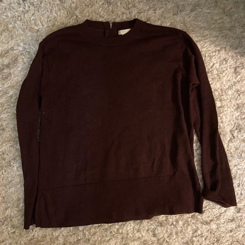 Burgundy sweater